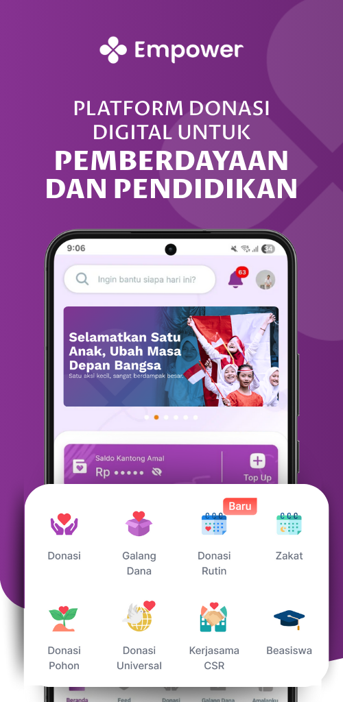 EMPOWER - Donasi & Zakat app screenshot