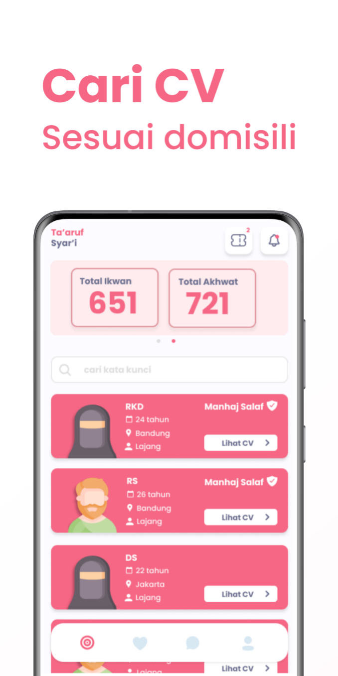TaSyari - Ta'aruf Syar'i app screenshot